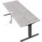 Kabelketting voor elektrisch in hoogte verstelbaar bureau Tempio, verticale kabelverdeling, L 1200 mm