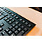 Kabellose Tastatur CHERRY KW 3000, QWERTZ, bis 10 m, USB, inkl. Nummern- & Cursorblock, schwarz