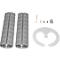 Kabelschlange Premium, L 1250 mm, weißaluminium