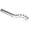 Kabelschlange Premium, L 1250 mm, weißaluminium