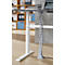 Kabelspirale, Ausziehhöhe 1300 mm, Ø 90 mm, vertikal bis zum Boden, universell, Kunststoff, silbergrau