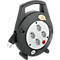 Kabeltrommel brennenstuhl® Vario Line, 4-fach, 5 m langes Kabel, Überhitzungsschutz, IP20, Tragegriff, L 70 x B 230 x H 240 mm, Spezialkunststoff, schwarz