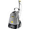 Grey Kärcher high-pressure cleaner, with yellow accents and wheels.