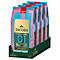 Rosa-blaue Kaffeepackung mit Jacobs-Logo. "Selektion des Jahres 01" mit Kaffeebohne-Icon.