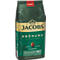 Grüne Kaffeepackung mit Aufschrift Jacobs Krönung, Kaffeebohne und Text.
