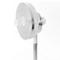 Kamome Living Standventilator, mit Fernbedienung, Ø 300 mm, Höhe 570-1000 mm, Luftstrom bis 17 m, weiss/silber