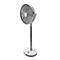 Kamome Living Standventilator, mit Fernbedienung, Ø 300 mm, Höhe 570-1000 mm, Luftstrom bis 17 m, weiss/silber