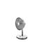 Kamome Living Standventilator, mit Fernbedienung, Ø 300 mm, Höhe 570-1000 mm, Luftstrom bis 17 m, weiss/silber