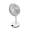 Kamome Living Standventilator, mit Fernbedienung, Ø 300 mm, Höhe 570-1000 mm, Luftstrom bis 17 m, weiss/silber