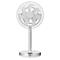 Kamome Office Standventilator, mit Fernbedienung, Ø 230 mm, Höhe 575 mm, 12,5 W, Luftstrom bis 17 m, weiss/silber