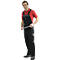 KANSAS® overall (tuinbroek), zwart/grijs