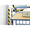Kantenschutzprofil Durable E8, rechteckig, selbstklebend, für Innen- & Außenbereich, Aussparung 8 mm, L 1000 mm, PU-Schaum, gelb/schwarz