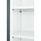 Kantoorkast, 5 OH, afsluitbaar, met opliggende deuren, B 1200 mm, basaltgrijs/verkeerswit