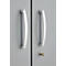 Kantoorkast, 5 OH, afsluitbaar, met opliggende deuren, B 1200 mm, blank aluminium