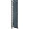 Kantoorkast, 5 OH, afsluitbaar, met opliggende deuren, B 800 mm, basaltgrijs/blank aluminium