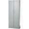 Kantoorkast, 5 OH, afsluitbaar, met opliggende deuren, B 800 mm, blank aluminium