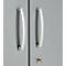 Kantoorkast, 5 OH, afsluitbaar, met opliggende deuren, B 950 mm, blank aluminium