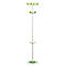 Kapstok Paperflow®, 12 haken, met parapluhouder &amp; lekbak, B 350 x D 350 x H 1750 mm, staal, wit-groen