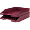 KARMA brievenbakje, DIN A4/C4, kunststof, stapelbaar, stevig, B 255 x D 348 x H 65 mm, eco-rood