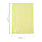 Gelbe Lochfolie, mit Massen 297mm x 232mm, Marke 'Biella'.