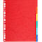 Kartonregister Biella Top Color, für DIN A4, 6tlg, L 297 x B 220 x H 2 mm, Recyclingkarton, farbsortiert