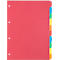 Kartonregister Schäfer Shop Select, 5er Pack, 4-fach Lochung, 160 g/qm Recyclingkarton, 10-teilig