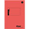 Rotes Kassenbuch mit schwarzem Textfeld und Ursus-Logo. Der Text lautet "Kassabuch".