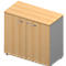 Kast ARLON OFFICE, 2 ordnerhoogten, afsluitbaar, B 900 x D 450 x H 816 mm, beukenpatroon/aluminium