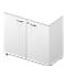 Kast ARLON OFFICE, 2 ordnerhoogten, afsluitbaar, B 900 x D 450 x H 816 mm, wit/wit