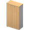 Kast ARLON OFFICE, 4 ordnerhoogten, afsluitbaar, B 900 x D 450 x H 1600 mm, beukenpatroon/aluminium