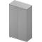 Kast ARLON OFFICE, 4 ordnerhoogten, afsluitbaar, B 900 x D 450 x H 1600 mm, lichtgrijs/aluminium