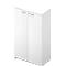 Kast ARLON OFFICE, 4 ordnerhoogten, afsluitbaar, B 900 x D 450 x H 1600 mm, wit/wit