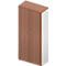 Kast ARLON OFFICE, 5 ordnerhoogten, afsluitbaar, B 900 x D 450 x H 2000 mm, Canaletto notenpatroon/wit