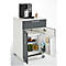 Kast Catering caddy met koelvak en uitklapvak - B 650 x D 600 x H 1000 mm - koelbox inclusief - grijs en wit