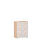 Kast met glazen deuren ALICANTE, 3 ordnerhoogten, B 800 x D 420 x H 1104 mm, beukenpatroon