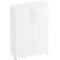Kast TARA, 3 ordnerhoogten, B 800 x D 420 x H 1144 mm, vleugeldeuren, 2 legborden, stapelbaar, wit
