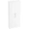 Kast TARA, 5 ordnerhoogten, vleugeldeuren, 1 vast tussenlegbord, 3 legborden, B 800 x D 330 x H 1880 mm, wit