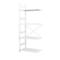 Kast zonder grendel Galva, 4 etages, zonder eindframe, staal met poedercoating, wit, B 1000 x D 600 x H 1900 mm