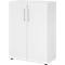 Kasten Breno, 3 OH, afsluitbaar, 28 kg per plank, B 800 x D 420 x H 1100 mm, wit/wit