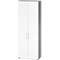 Kasten Breno, 6 OH, afsluitbaar, 28 kg per plank, B 800 x D 420 x H 2156 mm, grafiet/wit