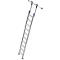 Kastenladder met treden, aluminium, verrijdbaar, 10 treden