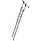 Kastenladder met treden, aluminium, verrijdbaar, 11 treden