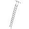 Kastenladder met treden, aluminium, verrijdbaar, 12 treden