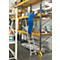 Kastenladder met treden, voor dubbele kast, draaibaar, 7 treden
