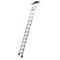 Kastenladder T-rail systeem, verrijdbaar, 13 treden