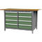 Kastenwerkbank Bedrunka+Hirth, Buche-Multiplex-Arbeitsplatte, 8 Schübe, abschließbar, bis 1000 kg, B 1500 x T 750 x H 859 mm