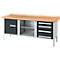Kastenwerkbank Schäfer Shop Select PW 200-1, Buche Multiplexplatte, bis 750 kg, B 2000 x T 700 x H 840 mm, Anthrazit