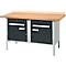 Kastenwerkbank Schäfer Shop Select PWi 150-0, Buche Multiplexplatte, bis 750 kg, B 1500 x T 700 x H 840 mm, Anthrazit