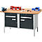 Kastenwerkbank Schäfer Shop Select PWi 150-0, Buche Multiplexplatte, bis 750 kg, B 1500 x T 700 x H 840 mm, Anthrazit