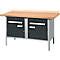 Kastenwerkbank Schäfer Shop Select PWi 150-0, Buche Multiplexplatte, bis 750 kg, B 1500 x T 700 x H 840 mm, Anthrazit